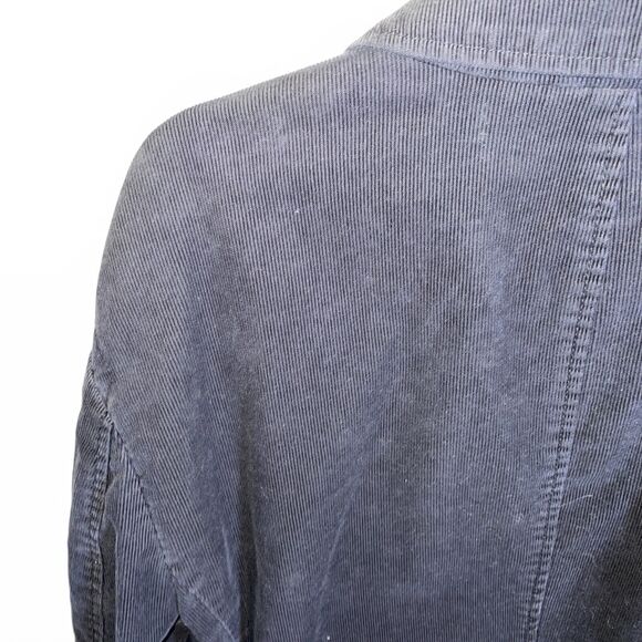 Calvin Klein Jeans Corduroy Jacket Women’s Size XL Black Long Sleeve Button Up - Picture 11 of 12